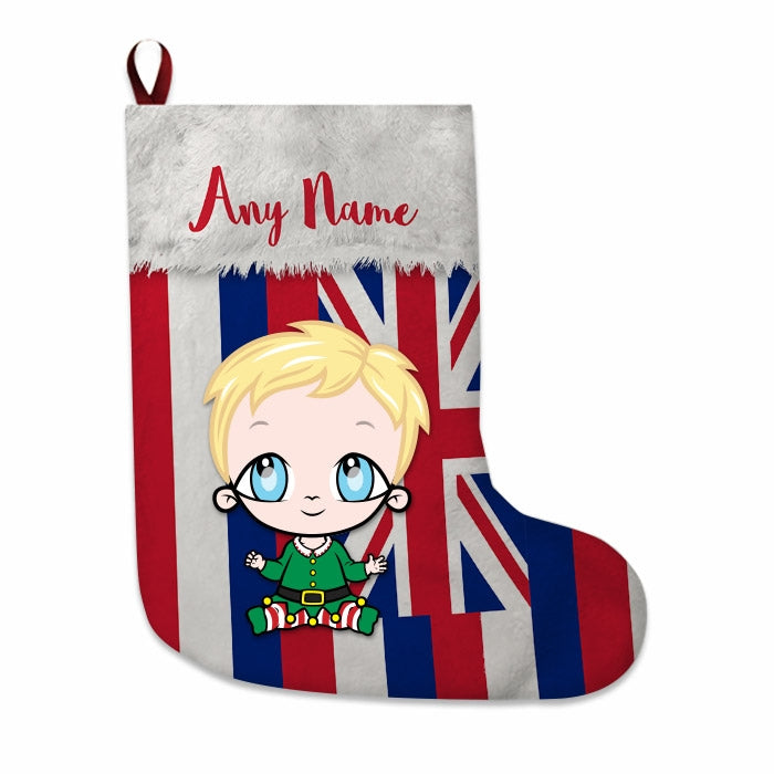 Babies Personalized Christmas Stocking - Hawaiian Flag - Image 3