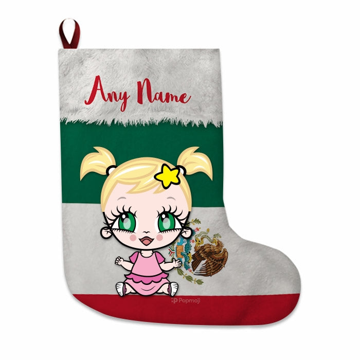 Babies Personalized Christmas Stocking - Mexican Flag - Image 3