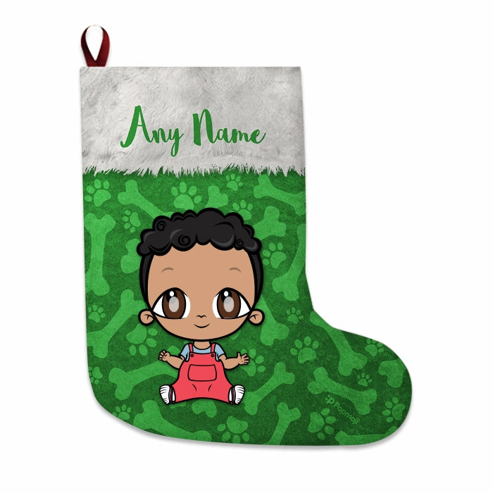 Babies Personalized Christmas Stocking - Bones Pattern - Image 2