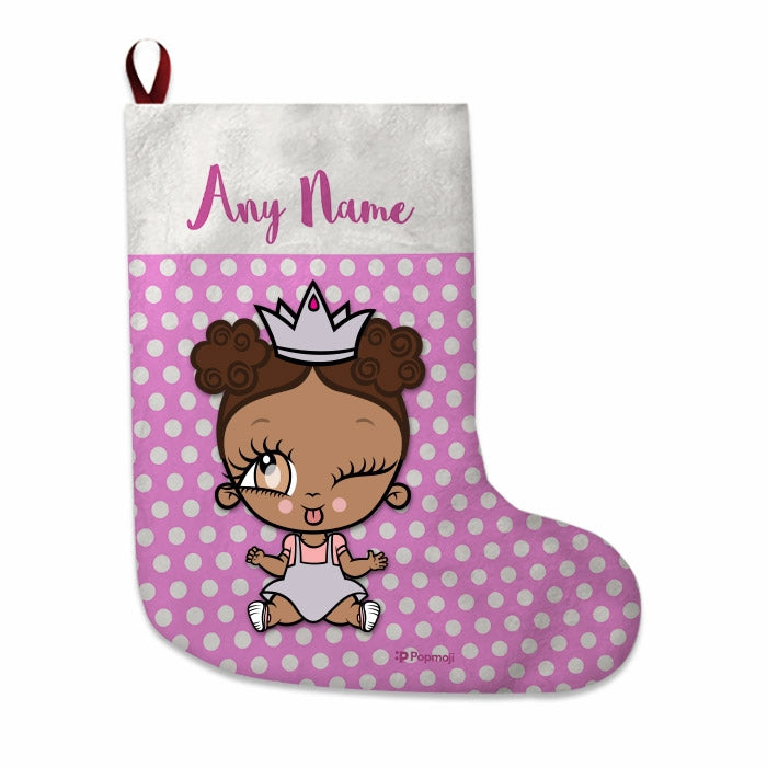 Babies Personalized Christmas Stocking - Polka Dots - Image 3