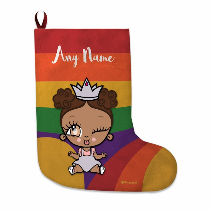 Babies Personalized Christmas Stocking - Rainbow - Image 1