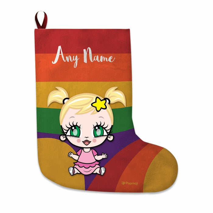 Babies Personalized Christmas Stocking - Rainbow - Image 3