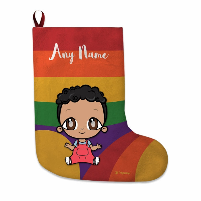 Babies Personalized Christmas Stocking - Rainbow - Image 2