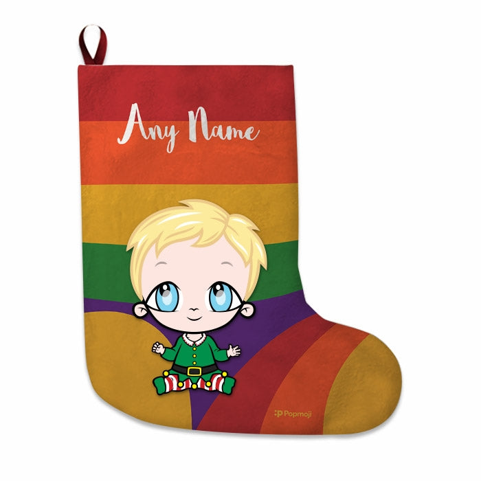 Babies Personalized Christmas Stocking - Rainbow - Image 4