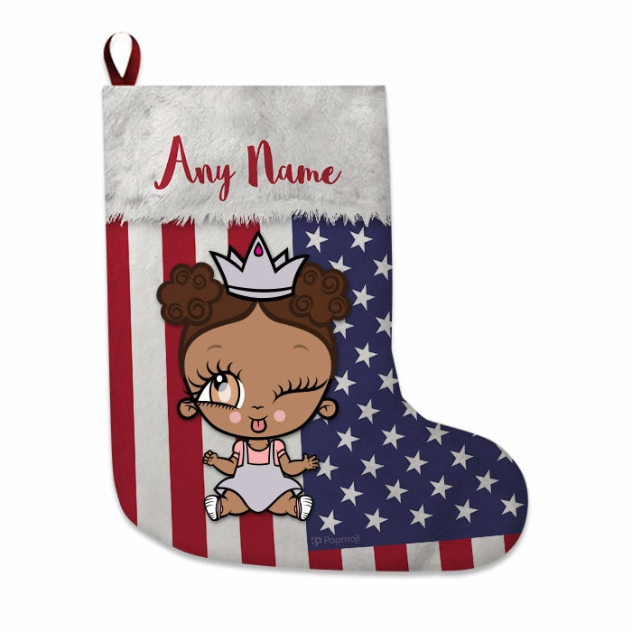 Babies Personalized Christmas Stocking - American Flag - Image 3