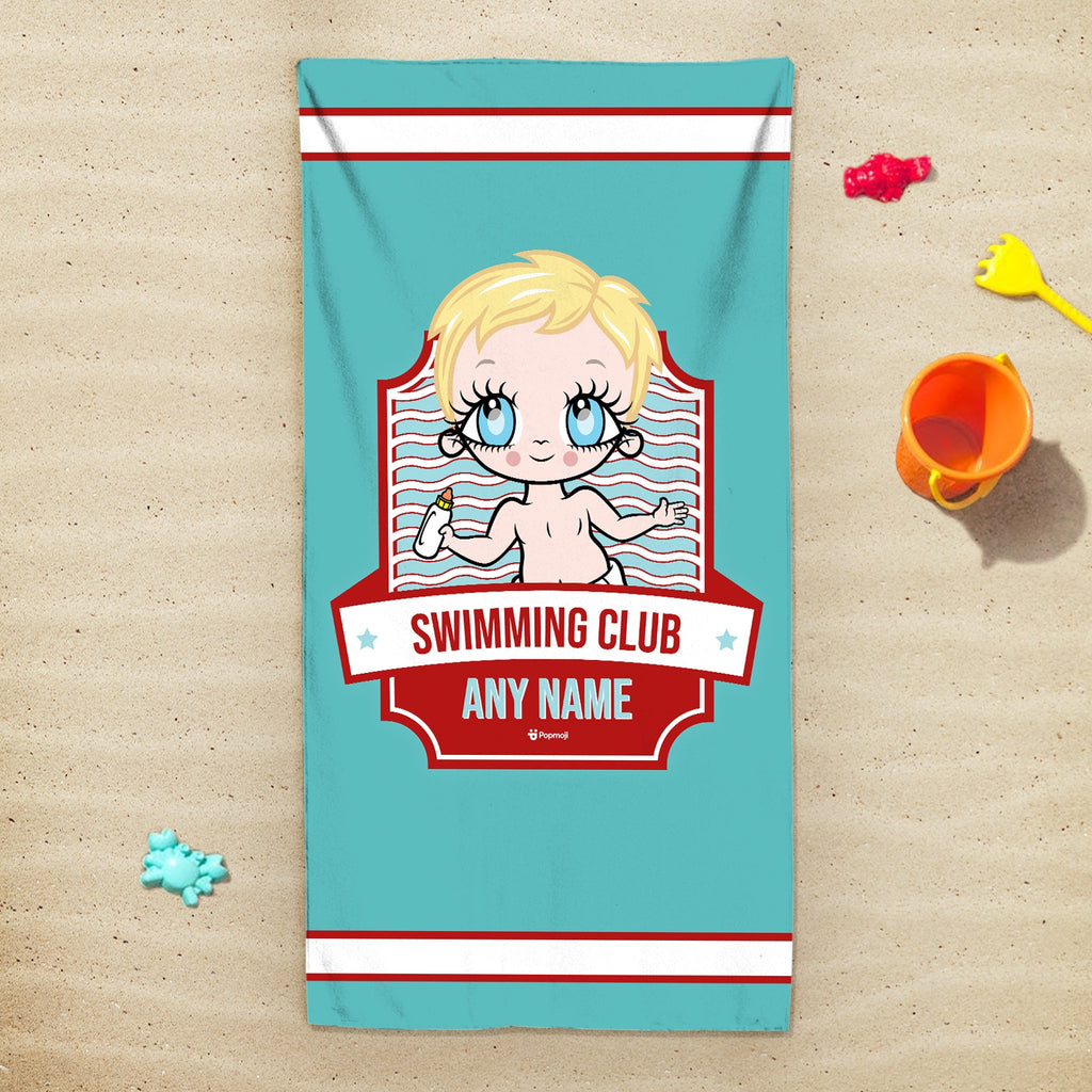 Early Years Personalized Emblem Swimming Towel - Image 3