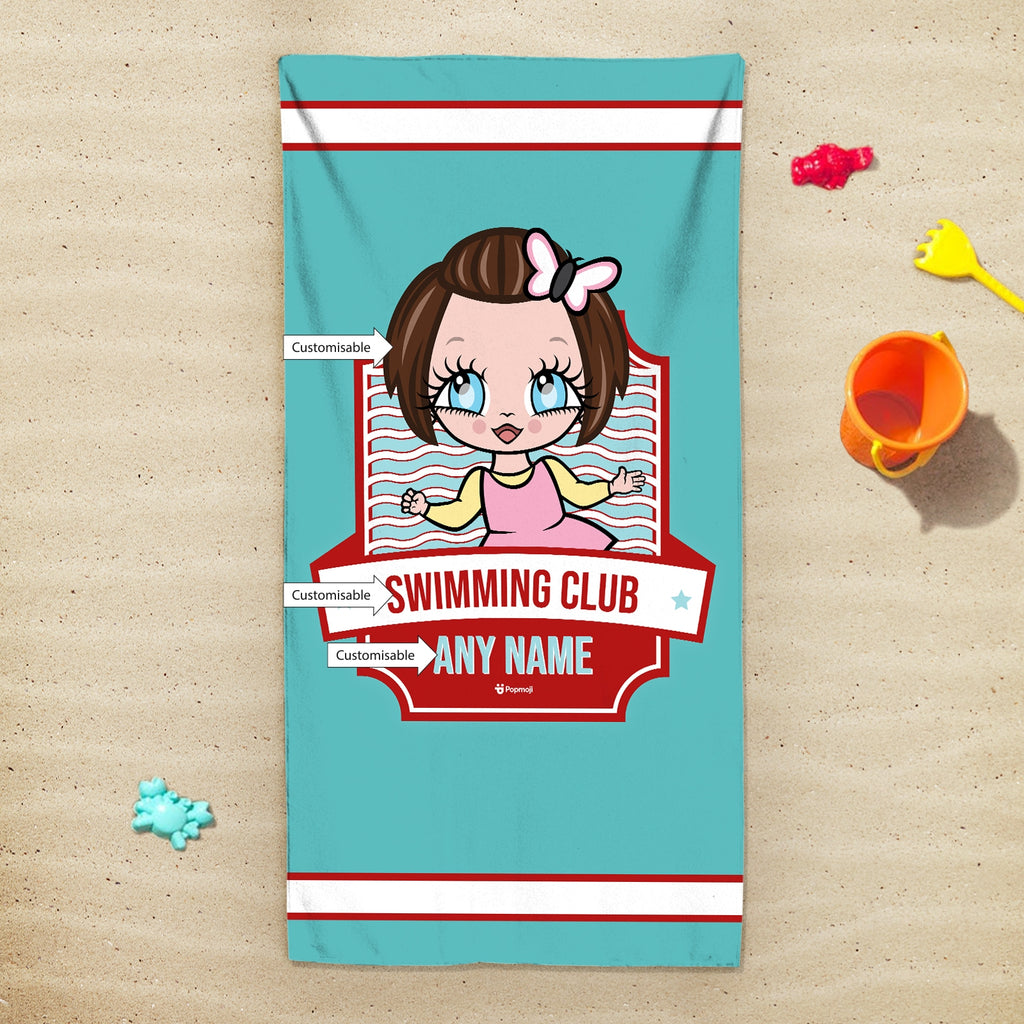 Early Years Personalized Emblem Swimming Towel - Image 2