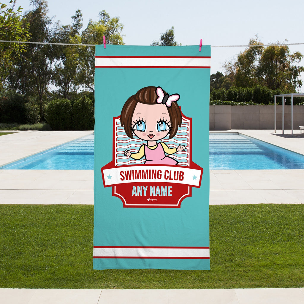 Early Years Personalized Emblem Swimming Towel - Image 1