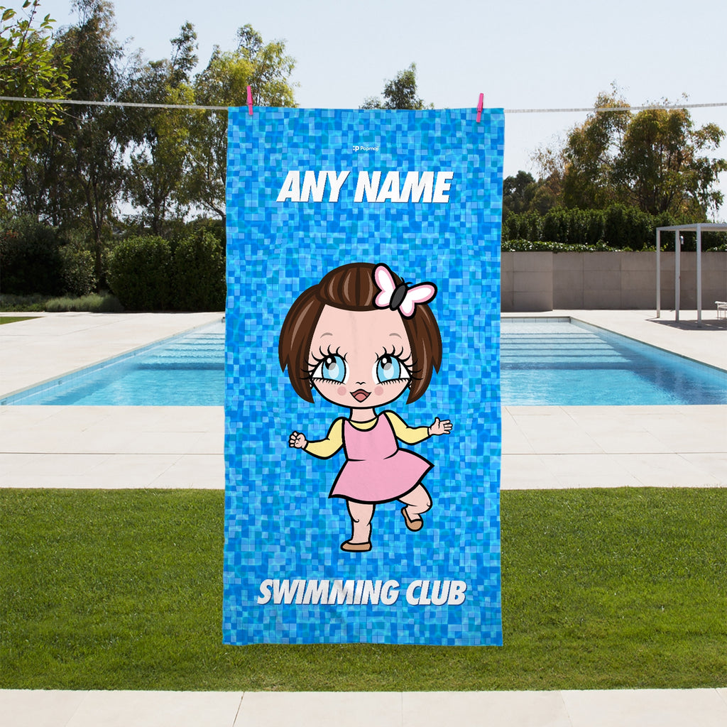 Early Years Personalized Pool Texture Swimming Towel - Image 1