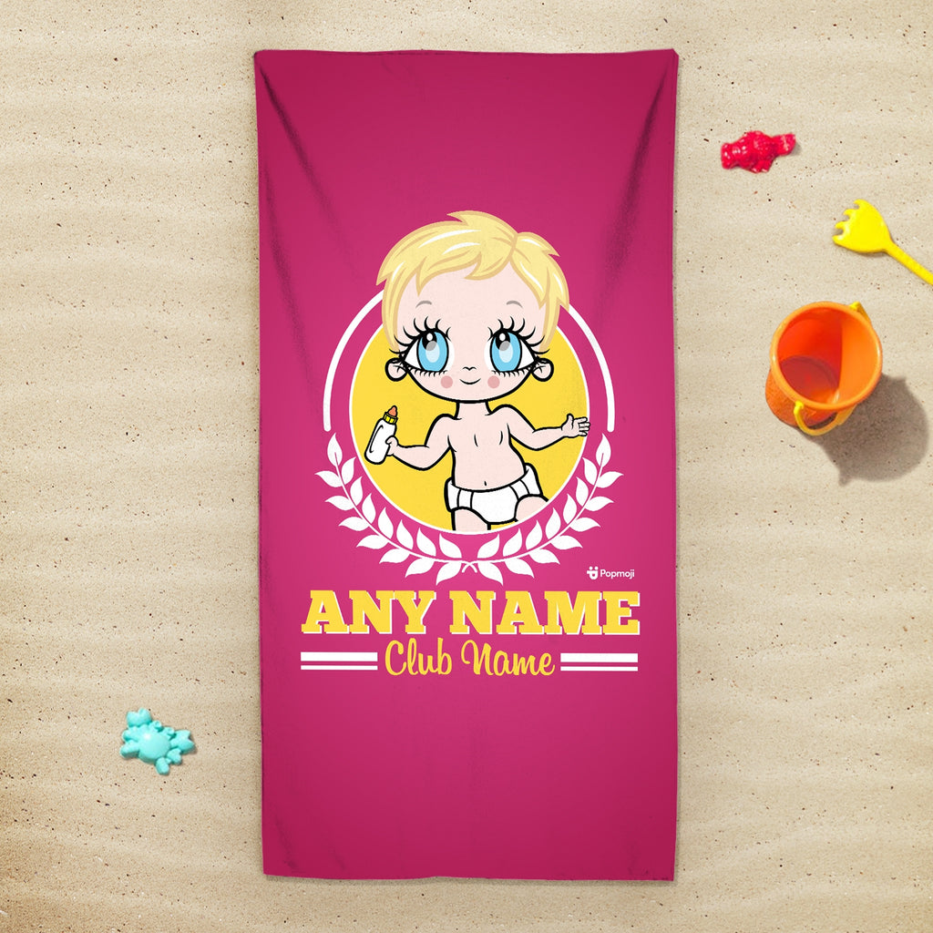 Early Years Personalized Varsity Swimming Towel - Image 3