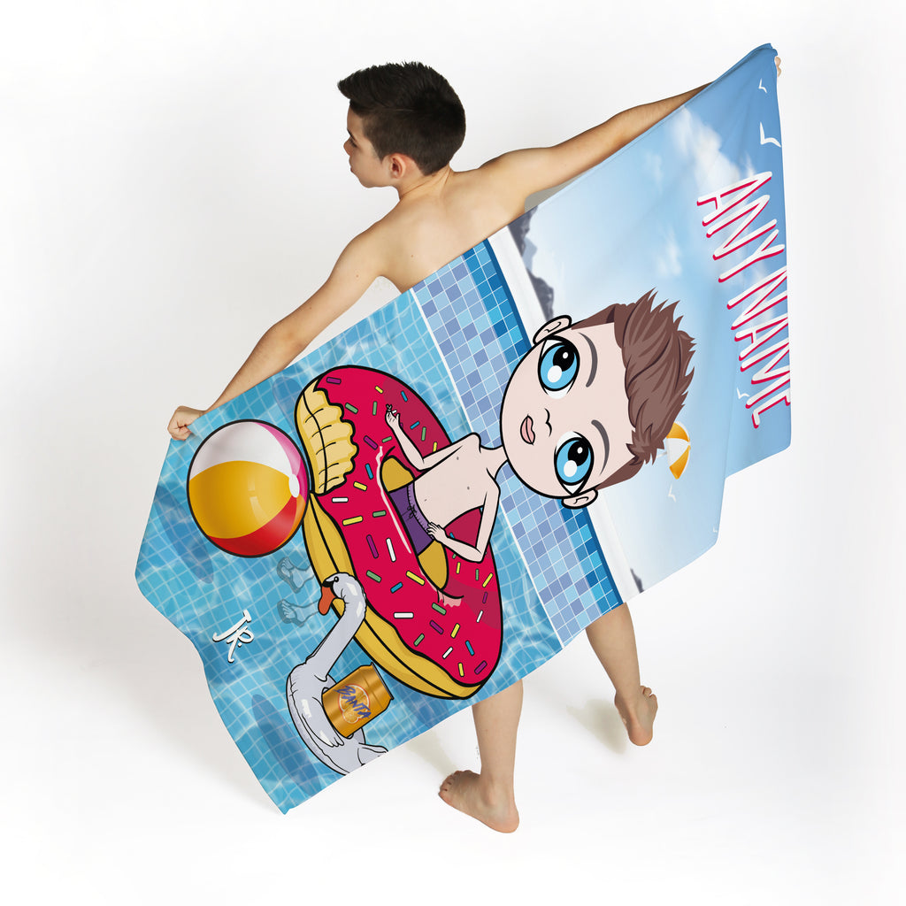 Jnr Boys Pool Party Beach Towel