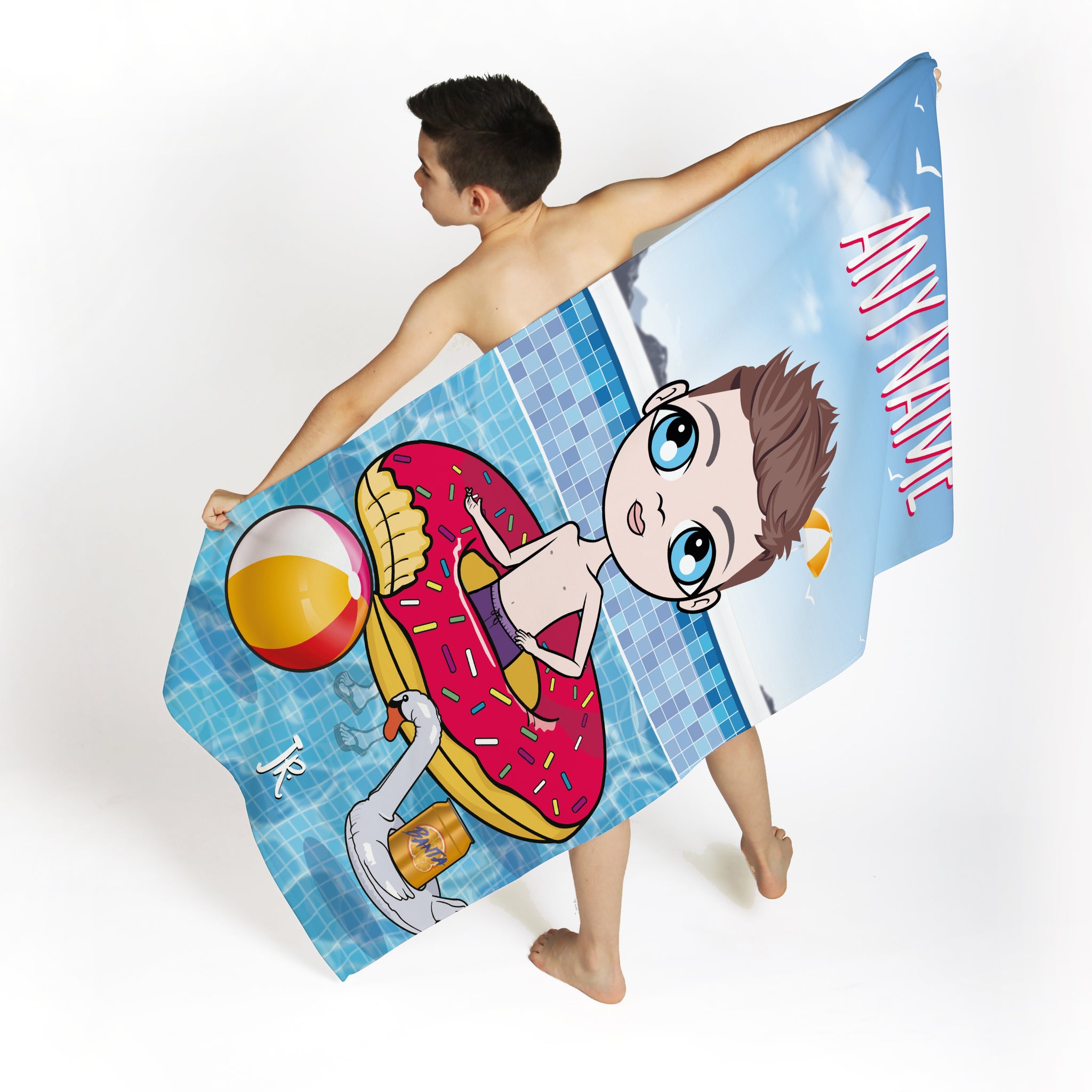 Personalized Jnr Boys Beach Towels – Popmoji.com