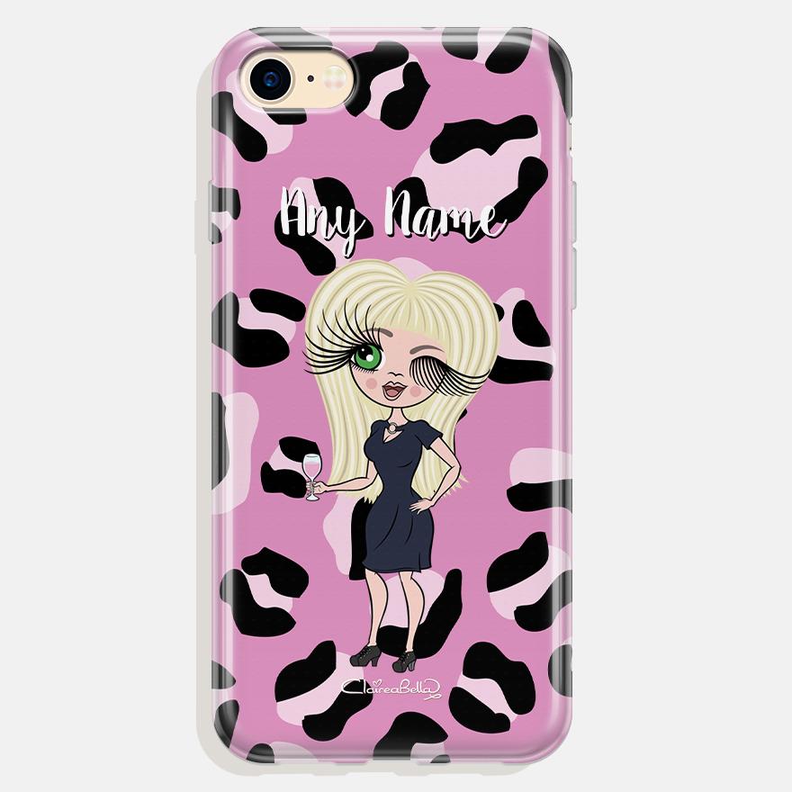 ClaireaBella Personalized Lilac Leopard Phone Case - Image 0