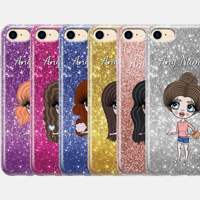 ClaireaBella Girls Personalized Glitter Effect Phone Case - Image 3
