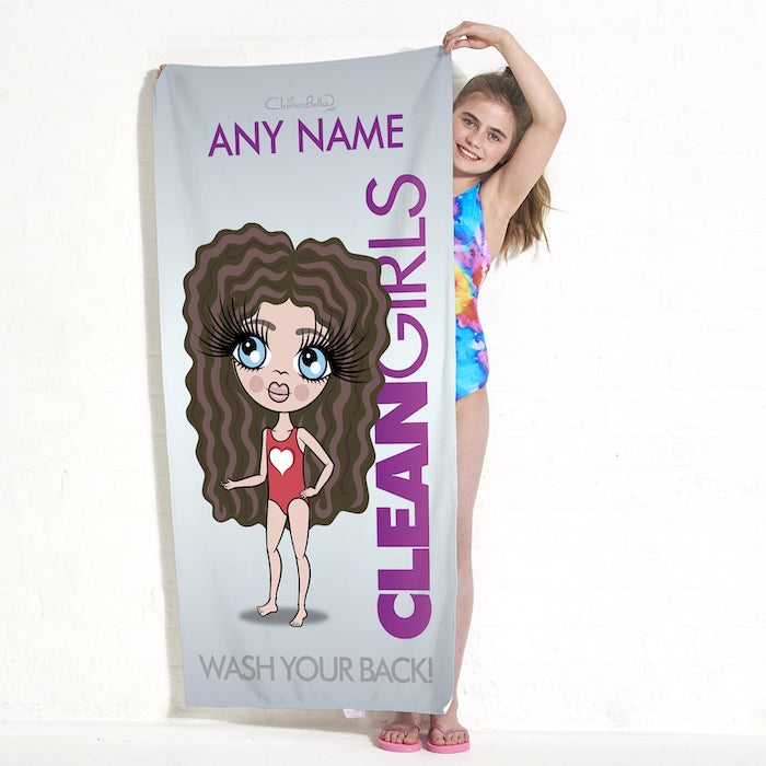 ClaireaBella Girls Clean Girls Beach Towel - Image 4