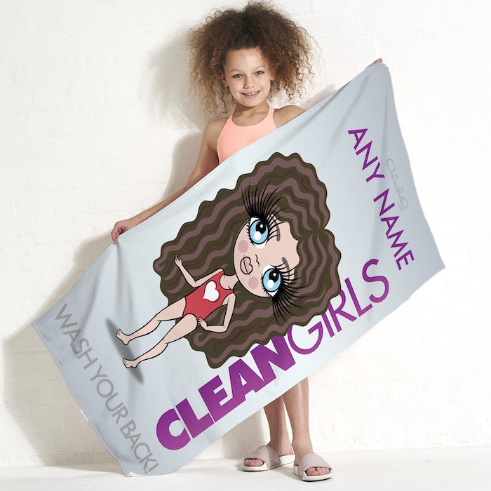 ClaireaBella Girls Clean Girls Beach Towel - Image 1