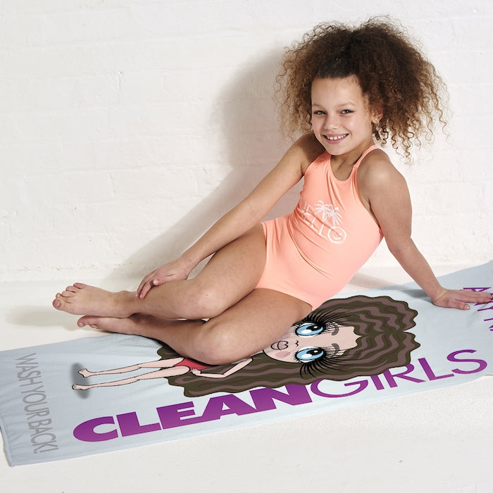 ClaireaBella Girls Clean Girls Beach Towel - Image 3