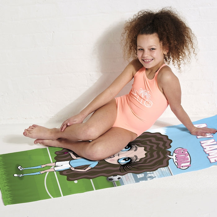ClaireaBella Girls Footballing Goals Beach Towel - Image 6