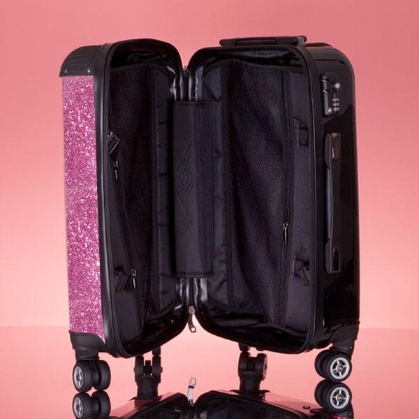 ClaireaBella Girls Glitter Effect Suitcase - Image 7