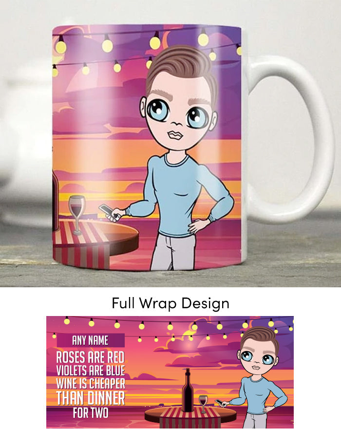 Mens Personalized Romance For One Mug