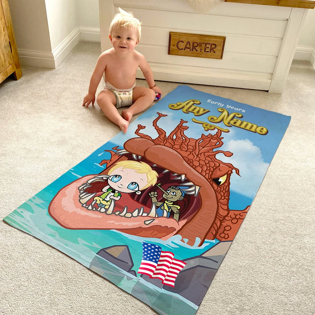Babies Personalized Big Fish Beach Towel