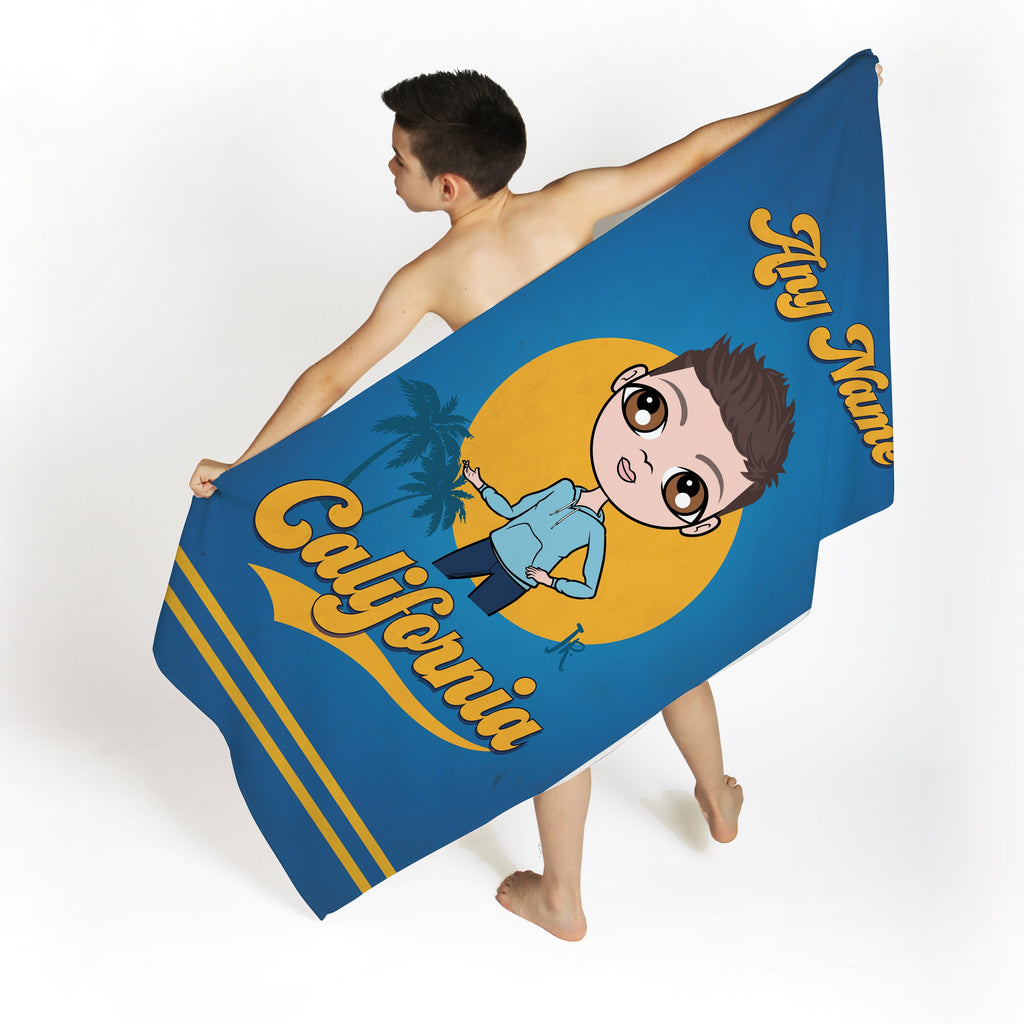 Jnr Boys California Palms Beach Towel - Image 2