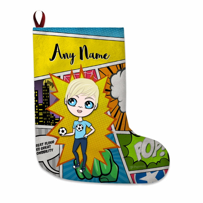 Boys Personalized Christmas Stocking - Comic Book - Image 1