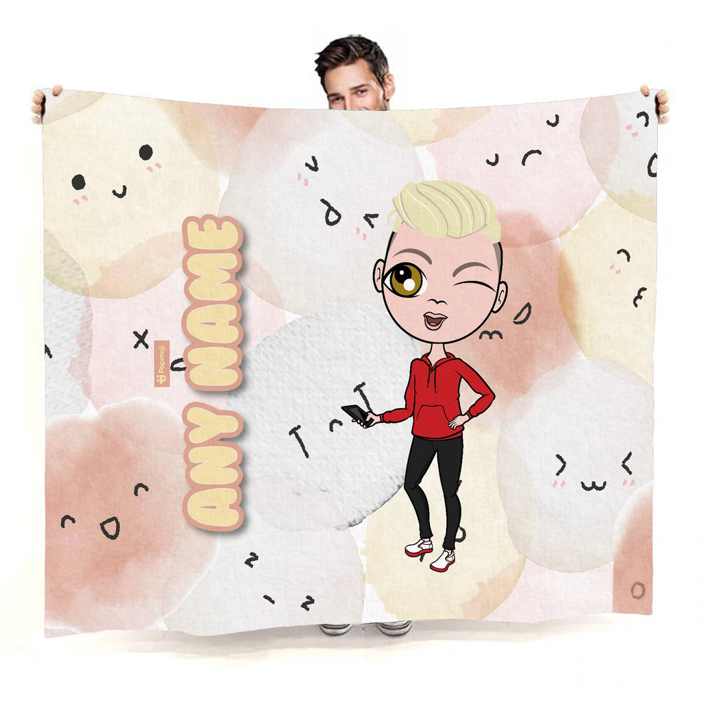 Boys Fluffy Emojis Fleece Blanket - Image 4