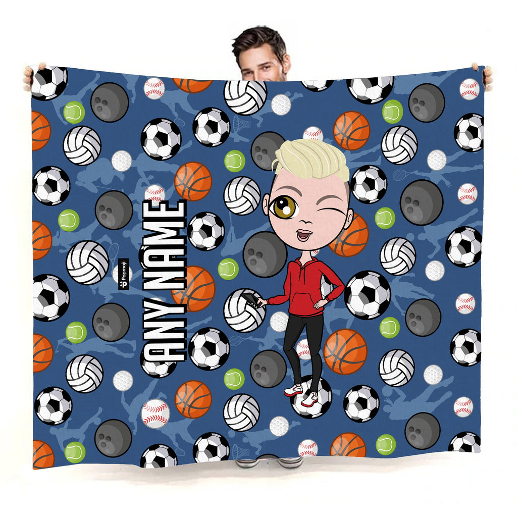 Boys Sports Print Fleece Blanket - Image 4