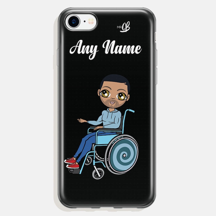 MrCB Wheelchair Personalized Black Phone Case - Image 2