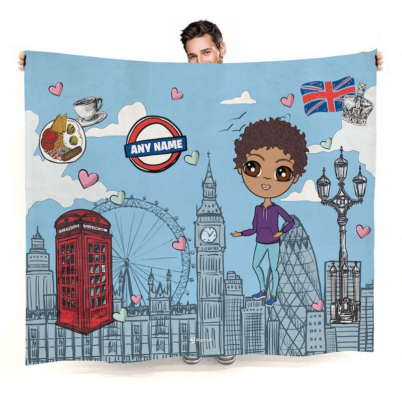 Boys Love London Fleece Blanket - Image 1