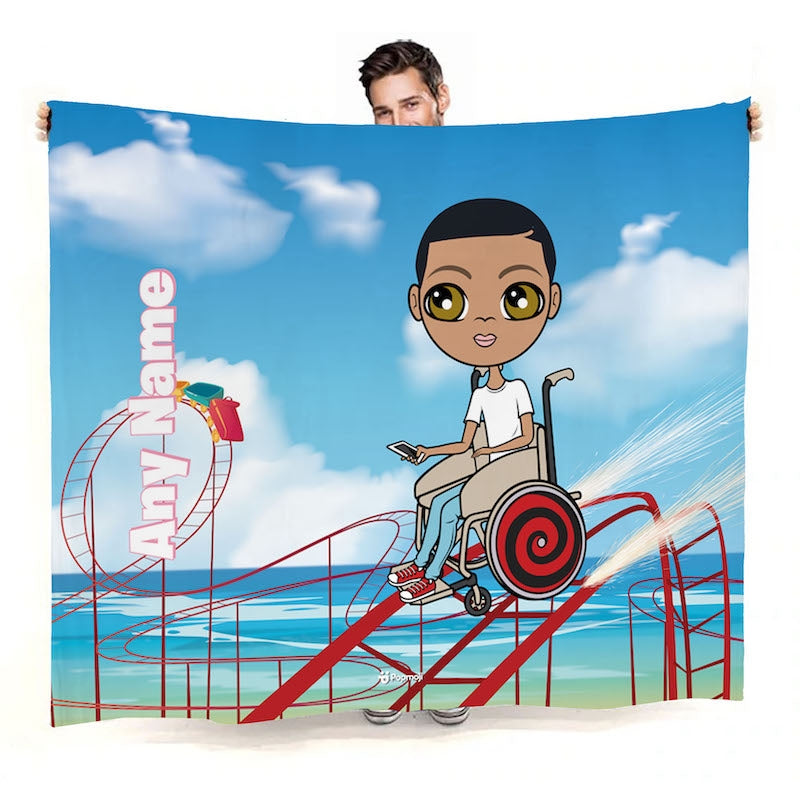 Boys Thrill Seeker Wheelchair Fleece Blanket - Image 1