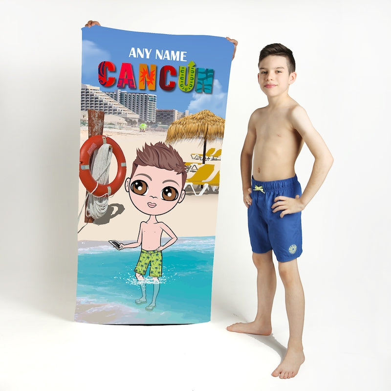 Jnr Boys Cancun Beach Towel - Image 1