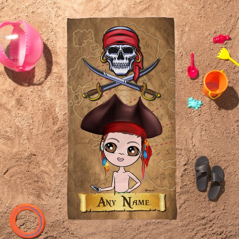 Jnr Boys Pirate Beach Towel - Image 3