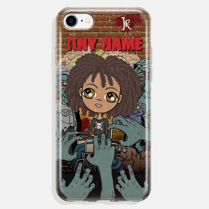 Jnr Boys Wheelchair Personalized Zombie Phone Case - Image 1