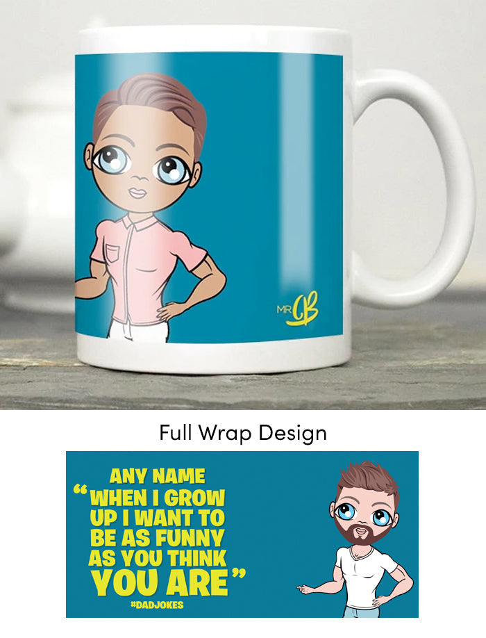 Mens Personalized Dad Jokes Mug