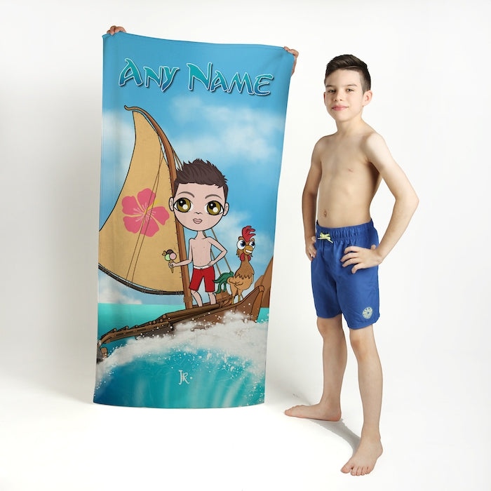 Jnr Boys Sea God Beach Towel - Image 2