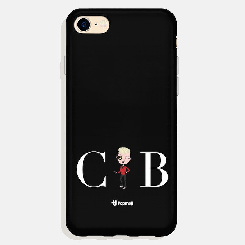 Jnr Boys Personalized The LUX Collection Black Phone Case - Image 2