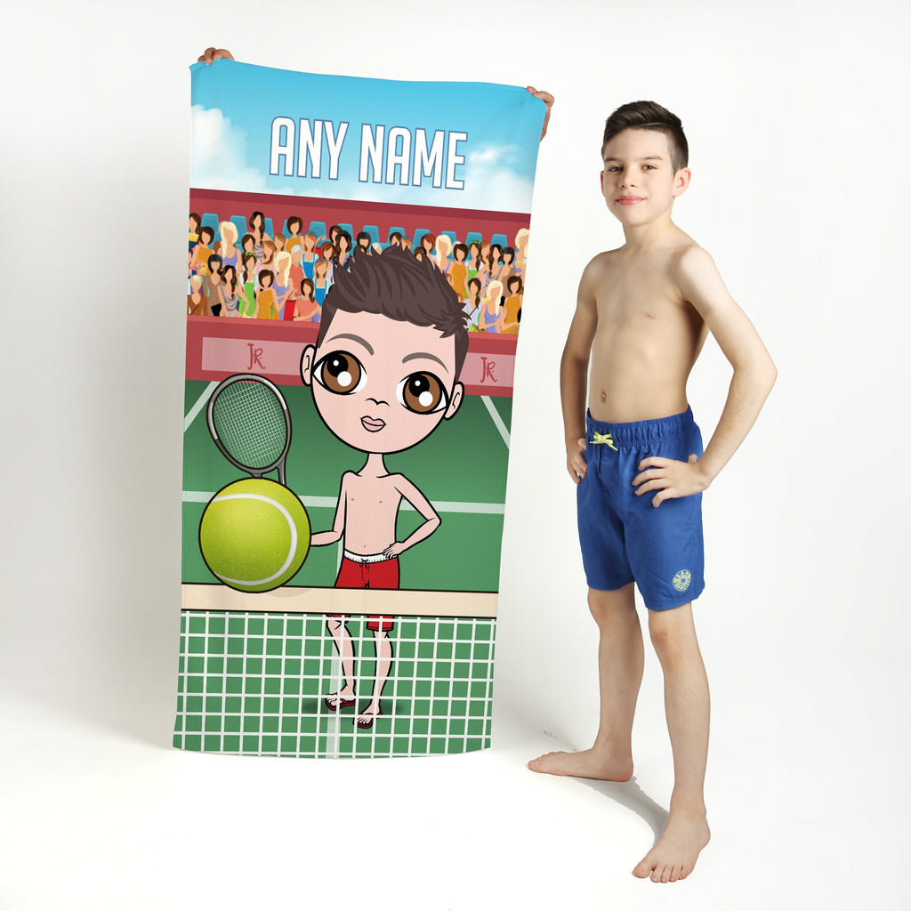 Jnr Boys Tennis Beach Towel - Image 1