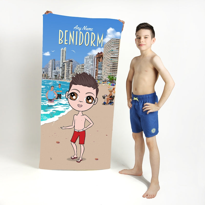 Jnr Boys Benidorm Beach Towel - Image 1