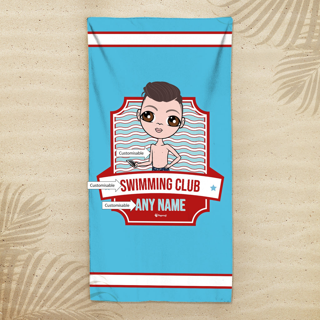Jnr Boys Personalized Emblem Swimming Towel - Image 4