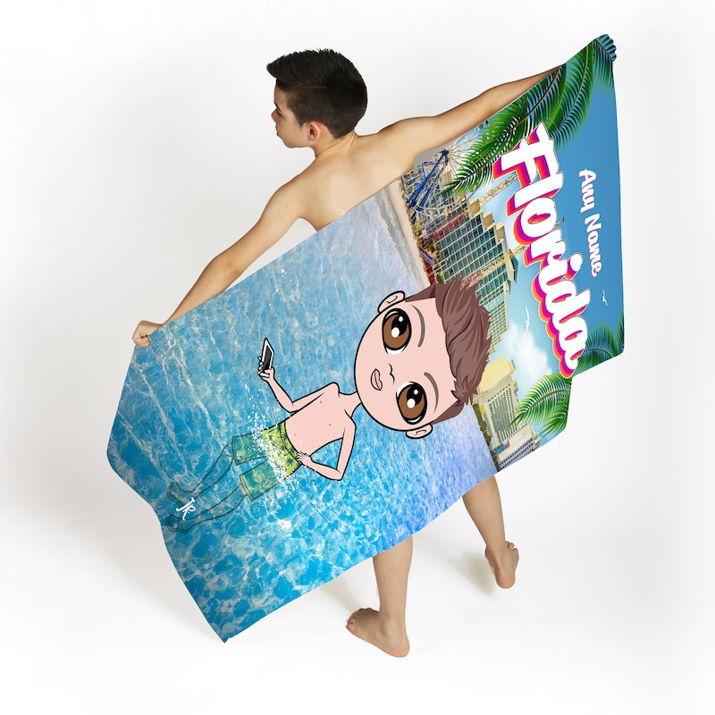 Jnr Boys Florida Beach Towel - Image 2