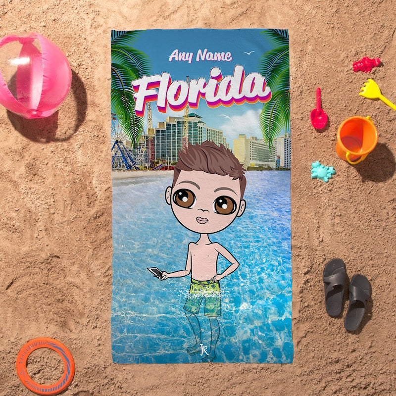 Jnr Boys Florida Beach Towel - Image 4
