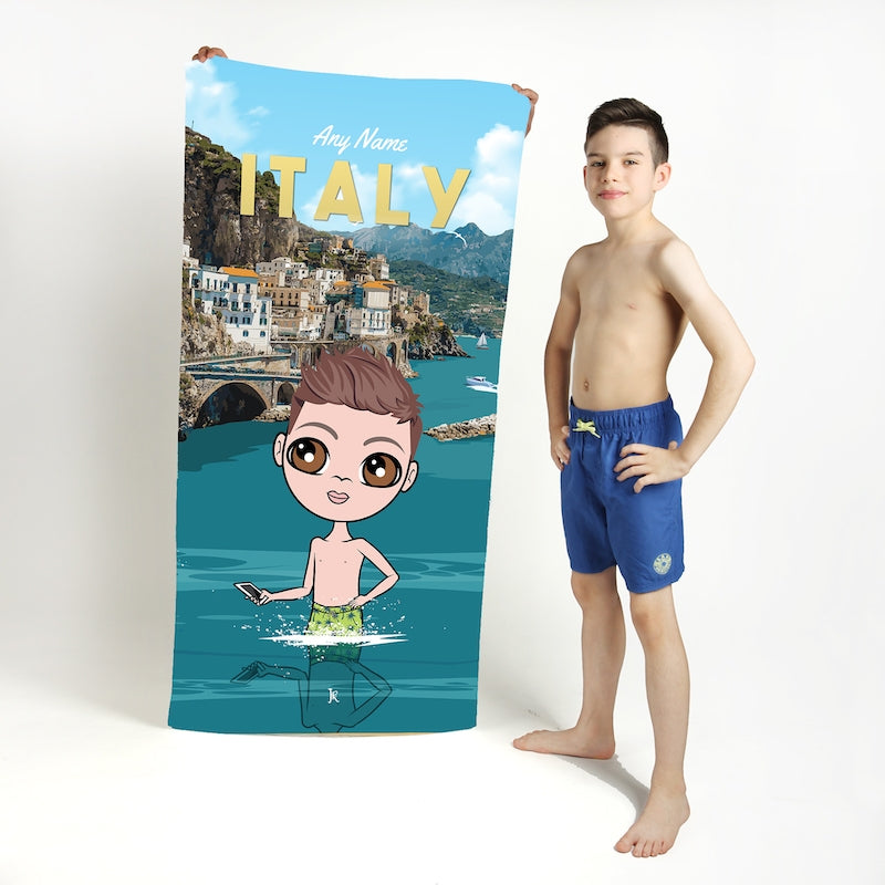 Jnr Boys Italy Beach Towel - Image 1