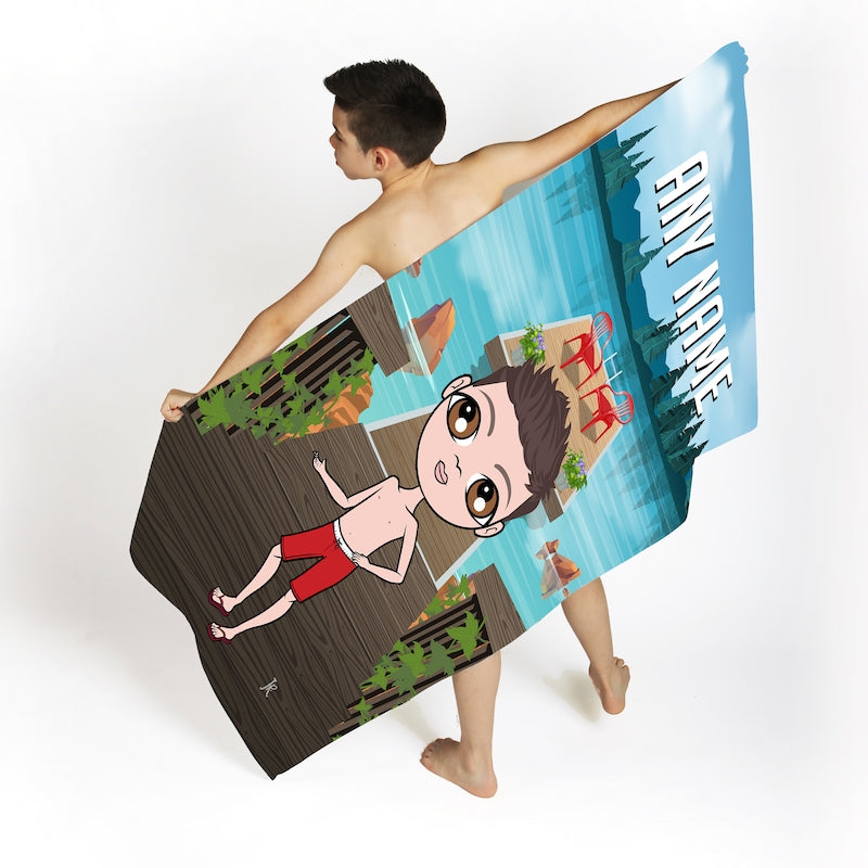 Jnr Boys Lake Beach Towel - Image 3