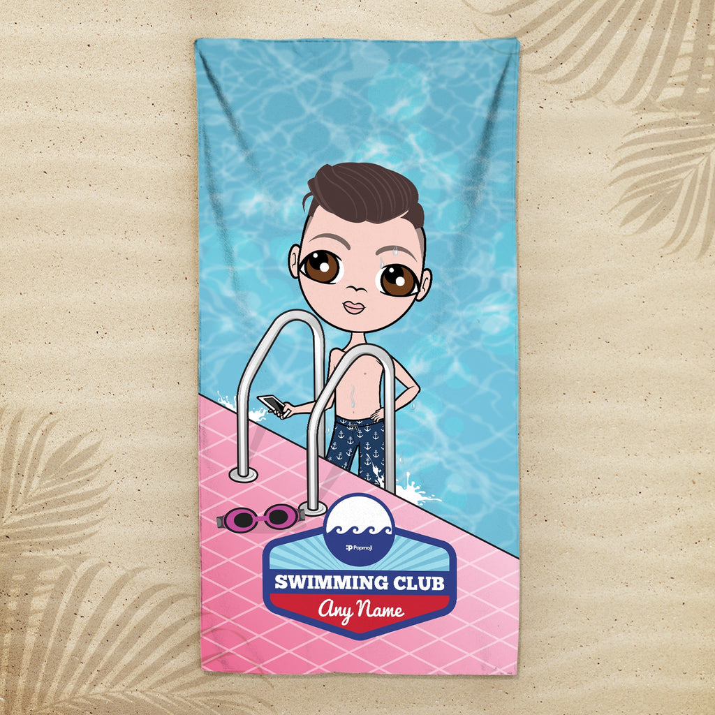 Jnr Boys Personalized Poolside Swimming Towel - Image 3