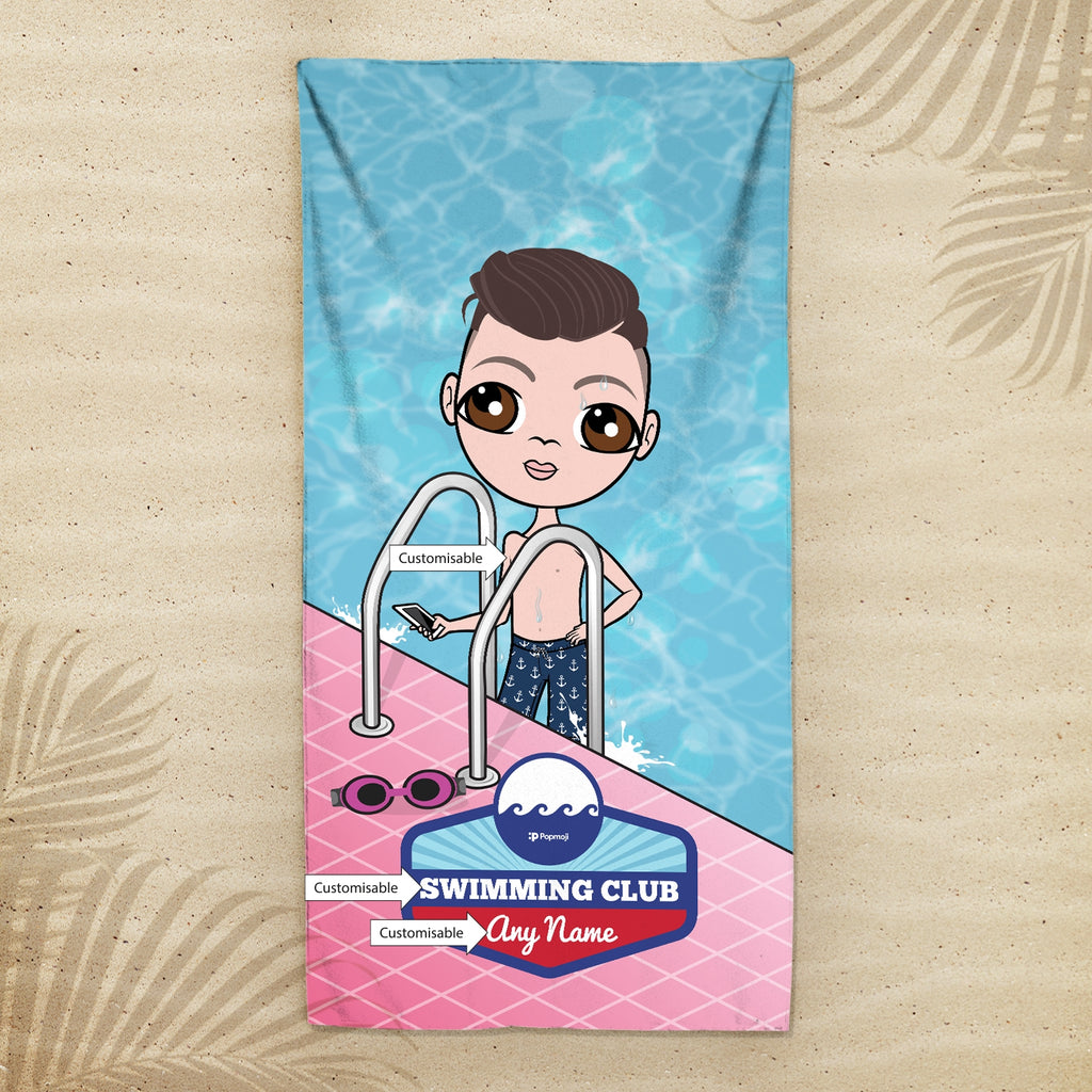 Jnr Boys Personalized Poolside Swimming Towel - Image 4