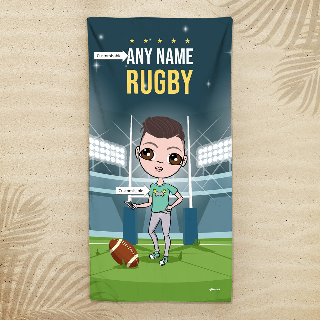 Jnr Boys Rugby Beach Towel - Image 4