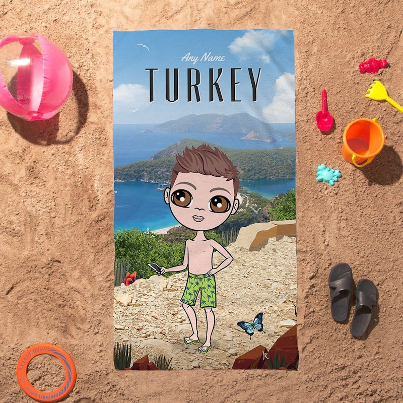Jnr Boys Turkey Beach Towel - Image 4