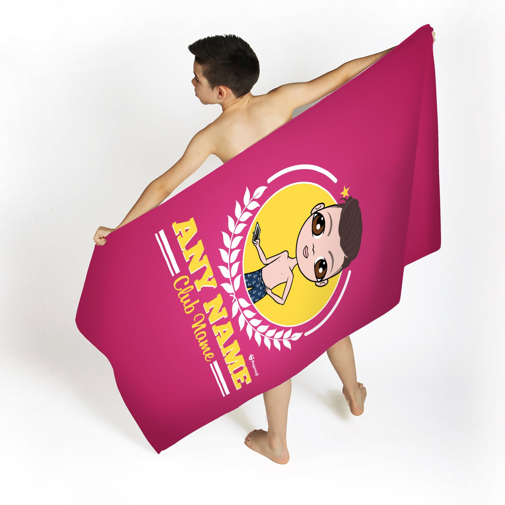 Jnr Boys Personalized Varsity Swimming Towel - Image 3